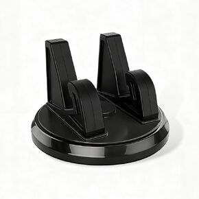 Car Phone Holder Mount, 360 Degrees Rotatable Non-slip Center Console Stand, Anti-vibration Navigation Mount, Universal for Most Vehicles Home (Black) in Kuwait