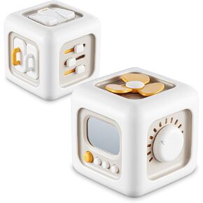 SOCBTNSO Busy Cube for Toddlers 1 Years, Montessori Toys for 1+ Year Old, Travel Toys for Kids 1-3, Learning Fine Motor Skills| First Birthday Gift for Children 12 Month + in Kuwait