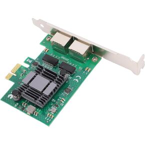 بطاقة محول شبكة جيجابت إيثرنت من CUIFATI، بطاقة شبكة RJ45 PCI Express بمنفذين مع وضع توفير الطاقة وتفريغ IP، لأجهزة التحكم الصناعية لسطح المكتب in Saudi Arabia