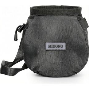 MIUONO Chalk Bag with 2 Chalk Balls, Belt, Carabiner Clip, Brush Loop and Zippered Pocket for Climbing, Bouldering, Gymnastics, Cross Fit and Lifting in Saudi Arabia