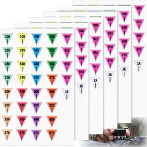6 Sheets Multicolor Turret Tags for Scope, Precision Adjustment Stickers, Writable Adhesive Scope Caps Labels Card Markers for Long Distance Hunting Shooting in Kuwait
