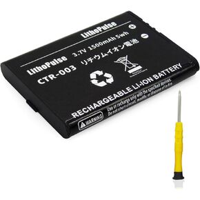 بطارية LithoPulse CTR-003 لبطاريات وحدة التحكم في الألعاب 3DS 2DS 3.7 فولت 1500 مللي أمبير في الساعة بطارية ليثيوم أيون مع أداة إصلاح in Kuwait