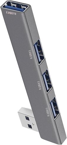 Generic موزع USB 4 منافذ، موزع USB 3.0 محمول، موزع USB 4 منافذ، موسع محول USB 4 منافذ لجهاز MaccBook Air/Pro، محرك الأقراص الصلبة المحمول، الكمبيوتر المحمول، محرك فلاش، الطابعة، الكمبيوتر الشخصي، لوحات المفاتيح، رمادي in Kuwait