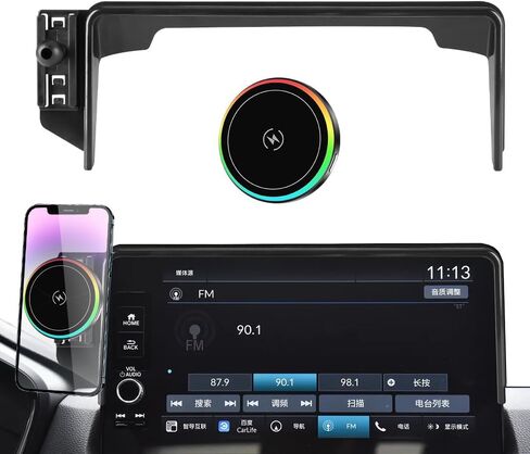 حامل هاتف مغناطيسي للسيارة Honda CRV CR-V 2023-2026 وهوندا HRV HR-V 2023-2026 [شاشة تعمل باللمس 7/9 بوصة] ملحقات داخلية للسيارات أفضل حامل للهاتف المحمول سريع 15 وات شاحن لاسلكي للهواتف المحمولة in Kuwait