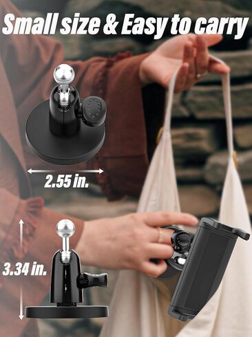 Charchendo Magnetic Portable Metal Phone Mount for Tractor [Powerful Magnet], Phone Holder for Heavy Equipment Metal Surface, Fit 17 16 15 14 13 12 Pro Plus Max Mini and 4-7" Phones with Thick Cases in Kuwait