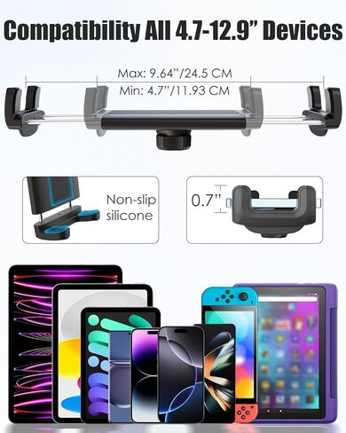 Charchendo Magnetic Portable Metal Phone Mount for Tractor [Powerful Magnet], Phone Holder for Heavy Equipment Metal Surface, Fit 17 16 15 14 13 12 Pro Plus Max Mini and 4-7" Phones with Thick Cases in Kuwait
