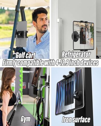 Charchendo Magnetic Portable Metal Phone Mount for Tractor [Powerful Magnet], Phone Holder for Heavy Equipment Metal Surface, Fit 17 16 15 14 13 12 Pro Plus Max Mini and 4-7" Phones with Thick Cases in Kuwait