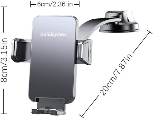 Mounted Holders Phone Holders for Your Car Phone Mount for Car Windshield Dashboard Air Vent Universal Desk Mounts Hands Free Automobile Cell Phone Holder Fit for iPhone 17 16 15 14 13 12 Pro Max All in Kuwait