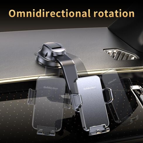 Mounted Holders Phone Holders for Your Car Phone Mount for Car Windshield Dashboard Air Vent Universal Desk Mounts Hands Free Automobile Cell Phone Holder Fit for iPhone 17 16 15 14 13 12 Pro Max All in Kuwait