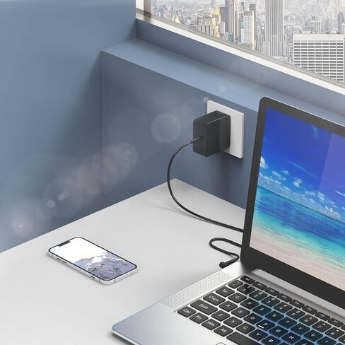شاحن كمبيوتر محمول Hafiuege 65W متوافق مع Acer Swift 1 3 5 SF113-31 SF114-31 SF114-32 Chromebook R11 11 13 14 15 CB3 CB5 C720 Spin 1 3 5 محول سلك إمداد الطاقة in Kuwait