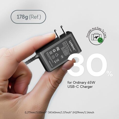 GaN PD 65W USB C Charger for Turtlebox Ranger Outdoor Portable Bluetooth 5.4 Speaker, SmallRig V Mount Battery, UGREEN Steam Deck Dock, Nintendo Switch 2, T-Mobile Arcadyan KVD21 Power Adapter in Kuwait