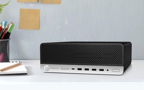 كمبيوتر مكتبي HP ProDesk 600 G5 SFF للأعمال، Core i5-9500، ذاكرة الوصول العشوائي 8 جيجابايت، 256 جيجابايت SSD، WiFi، BT، الماوس ولوحة المفاتيح، Windows 11 Pro (متجدد) in Kuwait