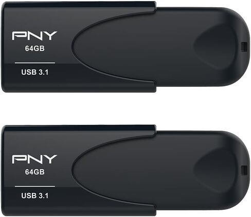 PNY Attache 4 USB 3.1 Memory 64GB (2 Pack) by PNY in Kuwait