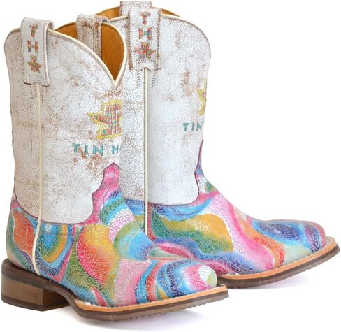 Tin Haul Kids Color Brst with Cowgirl Sole Cowgirl Boot in Saudi Arabia