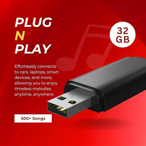 Kishore Kumar Greatest Songs Collection, 32GB USB Drive, 500+ Classic Hits, Plug n Play Music Device in Kuwait