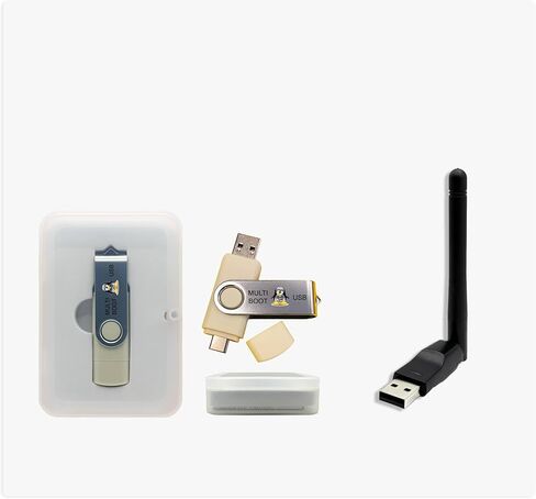 عنوان حزمة Linux 8 في 1: محرك أقراص فلاش USB متعدد التمهيد 8 في 1 من Linux + حزمة محول USB WiFi - أفضل مجموعة نظام تشغيل Linux مع Ubuntu وFedora وTails والمزيد in Kuwait