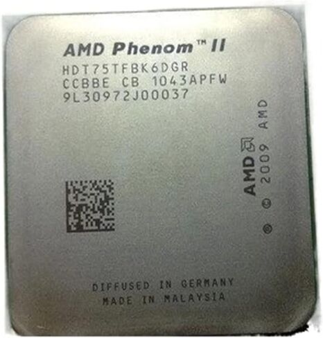 وحدة معالجة مركزية لسطح المكتب A ph II X6 1075T(3.0 جيجا هرتز/6 ميجا بايت/6 كور/مقبس AM3/938-Pin) HDT75TFBK6DGR Enam Inti in Kuwait