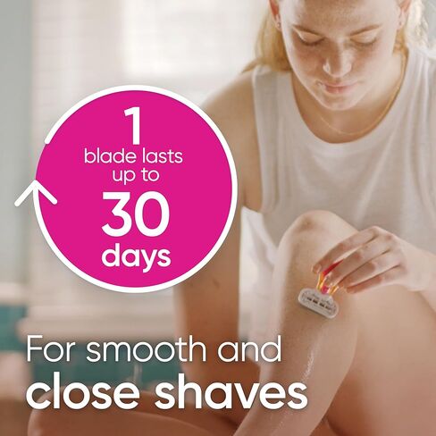 Gillette Venus Snap Cosmo Pink with Extra Smooth Women's On-The-Go Razor - 1 Handle + 1 Refill in Saudi Arabia
