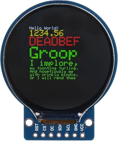 1.28 بوصة LCD شاشة مستديرة TFT عرض المجلس 1.28 TFT وحدة LCD 240x240 RGB SPI واجهة GC9A01 سائق 4-Wire SPI لاردوينو in Kuwait
