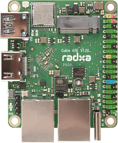 Cubie A5E ، وحدة المعالجة المركزية ذات 8 نواة ، منافذ Gigabit Ethernet المزدوجة ، تدعم M.2 2230 NVME SSD ، كمبيوتر لوح واحد in Kuwait