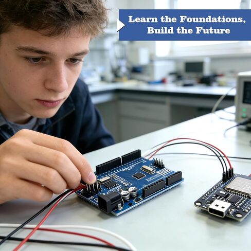 UNO R3 وESP32 متوافق مع Arduino IDE، مجموعة البدء الأساسية الشاملة لمشروع UNO مع كابل USB، لوحة تطوير WiFi ESP32، إنترنت الأشياء للمهندسين المبتدئين in Kuwait