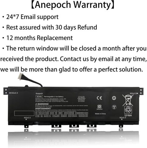استبدال بطارية الكمبيوتر المحمول KC04XL لجهاز HP Envy X360 13-AG 13M-AQ 13-AH 13-AH1006TX 5HS55PA Series Notebook L08496-855 L08544-2B1 TPN-W133 TPN-W136 L08544-1C1 KC04053XL 15.4V 53.2Wh 3454 مللي أمبير in Kuwait