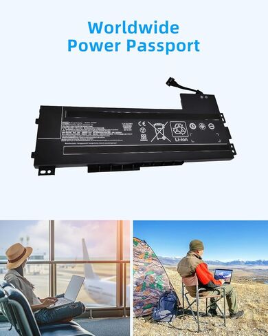 90WH VV09XL Replacement for HP Battery for HP for ZBook 15 G3 G4 Series 808398-2B1 808398-2C2 808452-001 808452-002 HSTNN-C87C HSTNN-DB7D 808398-2C1 VV09090XL Laptop. High Performance in Kuwait