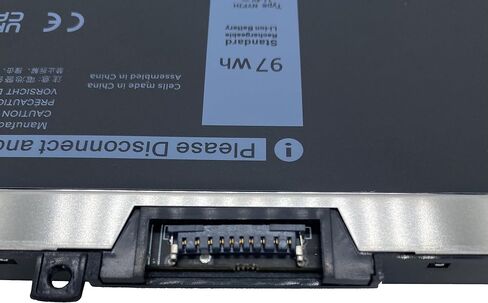 بطارية كمبيوتر محمول بديلة NYFJH 11.4V 97Wh متوافقة مع Dell Precision 7530 7730 7540 7740 Series Notebook P34E P74F Series 5TF10 0WMRC GW0K9 0NYFJH 5TF10 in Kuwait