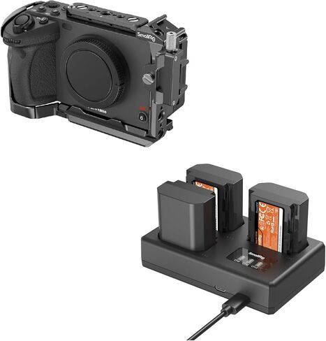 قفص صغير الحجم لهاتف Sony FX30 FX3 FX3A مع مشبك كابل لمجموعة بطارية الكاميرا HDMI وNP-FZ100 in Kuwait