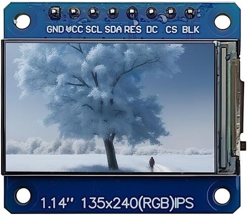 وحدة عرض LCD مقاس 1.14 بوصة شاشة IPS مع ألوان 65K RGB وواجهة SPI بدقة 135x240 in Kuwait