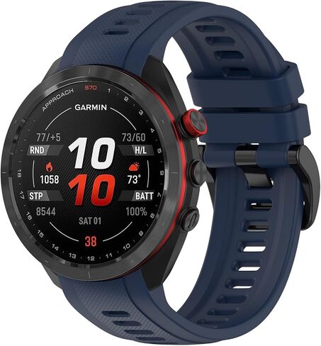متوافق مع سوار ساعة Garmin Approach S70 مقاس 42 مم 47 مم للنساء والرجال، أحزمة معصم بديلة من السيليكون الناعم تناسب Garmin Approach S70 مقاس 42 مم 47 مم in Kuwait