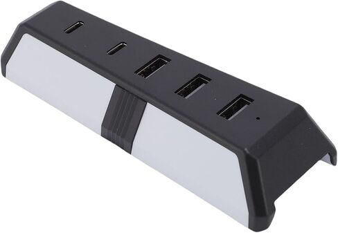 موزع USB من Pomya لوحدة التحكم في الألعاب، موزع USB C بـ 5 منافذ مع 3 منافذ USB 2.0 ومنفذين USB C، لمحركات الأقراص الصلبة الخارجية للوحة المفاتيح وشواحن وحدات التحكم in Kuwait