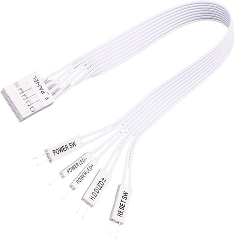 اللوحة الأم توسيع كابل الطاقة LED إعادة تعيين طاقة الكمبيوتر F-لوحة أنثى إلى 2Pin ذكر موصل للكمبيوتر إعادة تعيين القرص الصلب in Kuwait