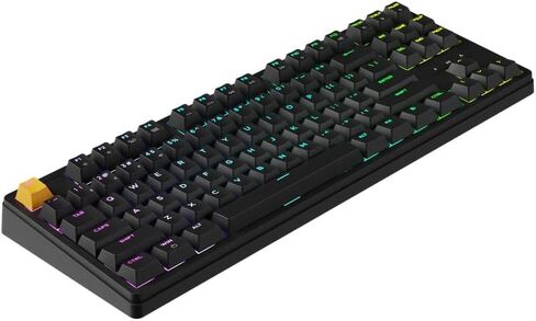 لوحة مفاتيح ميكانيكية لاسلكية JamesDonkey J4 - 80% Layout Super Banana Switch، QMK RGB Backlit، 2.4G/Bluetooth/USB-C، أغطية مفاتيح Cherry PBT Shine-Through، بطارية 3750 مللي أمبير، متوافق مع Mac/Win/Linux - أبيض in Kuwait