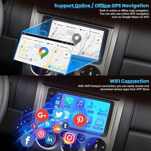 8 Core 4+64G Car Stereo Radio for Chevy Chevrolet Silverado Tahoe 2003-2006, GMC Sierra Yukon 2003-2006, Hummer 2003-2006, 7'' Radio with Wireless CarPlay/Andriod Auto/WiFi/Bluetooth/Backup Camera/GPS in Kuwait