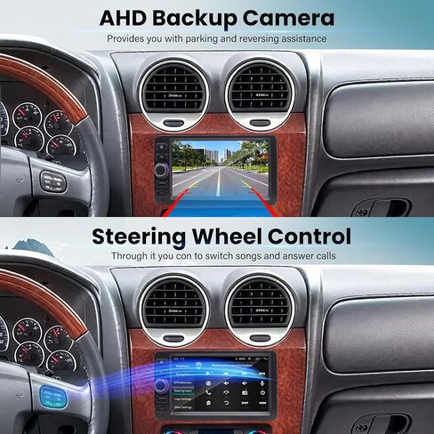 8 Core 4+64G Car Stereo Radio for Chevy Chevrolet Silverado Tahoe 2003-2006, GMC Sierra Yukon 2003-2006, Hummer 2003-2006, 7'' Radio with Wireless CarPlay/Andriod Auto/WiFi/Bluetooth/Backup Camera/GPS in Kuwait