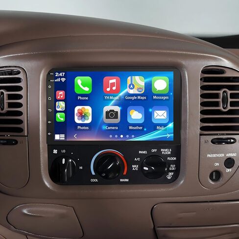 راديو سيارة لسيارة Ford F150 1997 1998 1999 2000 2001 2002 2003 2004 [2 + 32G] مع Carplay لاسلكي Android Auto Bluetooth شاشة لمس ستيريو GPS/SWC/FM/ in Kuwait