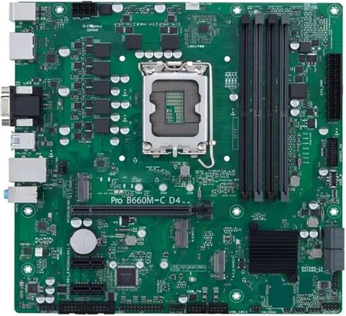 اللوحة الأم للكمبيوتر ASUS Pro B660M-C D4 CSM LGA 1700 DDR4 اللوحة الأم B660M B660 تدعم وحدة المعالجة المركزية i5 10400f i3 12100f 12400f in Kuwait