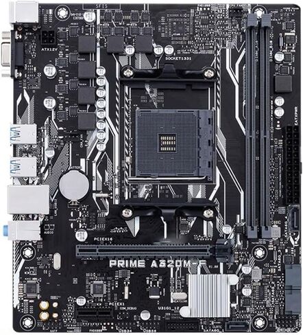 اللوحة الأم للكمبيوتر الشخصي مناسبة لمقبس اللوحة الأم ASUS PRIME A320M-F AM4 DDR4 A320 in Kuwait