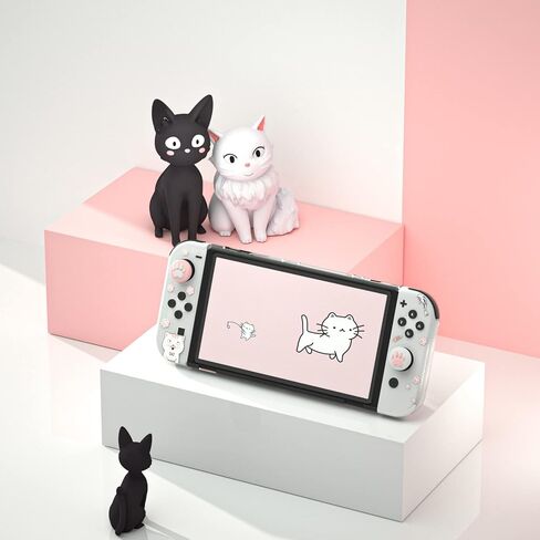 NANANINO Switch Game Case، حافظة واقية لـ Switch OLED Cat - Cat in Kuwait