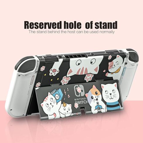 NANANINO Switch Game Case، حافظة واقية لـ Switch OLED Cat - Cat in Kuwait