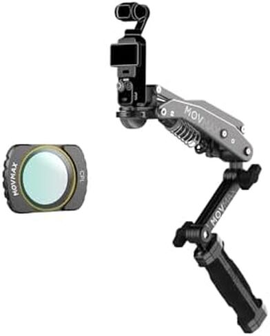 ملحقات ذراع شفرة MOVMAX متوافقة مع DJI osmo Pocket 3/2، insta360/Gopro، حامل كاميرا محمول مع برغي 1/4، فلتر CPL in Kuwait