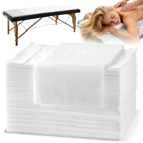 Disposable Bed Sheets Massage Table Sheets, 20 Pcs Massage Sheets Cover Non-Woven Fabric for Spa, Beauty Salon, Hotels, 70’’ x 31’’ in Saudi Arabia
