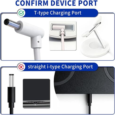 15V Charge for Belkin Boost Pro WIZ009 K7SWIZ009 WIZ010 WIZ016 WIZ017 WIZ017TT WH BK 3-in-1 Power Cord Compatible with 2ACR040G NJ 2ACR040GNJ Power Supply in Kuwait