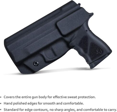 Taurus TH9C TH40C Holster IWB Kydex Holster Fit مخصص: Taurus TH9C TH40C مسدس - داخل حزام الخصر المخفي - Adj. عدم القدرة على الاحتفاظ - زر الغطاء المغناطيسي - المدخل الموسع - لا تآكل، لا اهتزاز in Kuwait