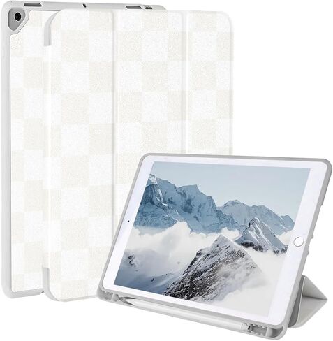 حافظة لجهاز iPad A16 الجيل الحادي عشر 11 بوصة 2025، حافظة iPad الجيل العاشر 10.9 بوصة 2022، غطاء خلفي ناعم خفيف الوزن ثلاثي الطي مع حامل قلم رصاص وغطاء للنوم/الاستيقاظ التلقائي، جلد النمر الوردي in Kuwait