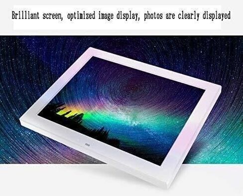 إطار صور رقمي مقاس 12 بوصة مع شاشة IPS عالية الدقة مقاس 1024 × 768، وجهاز تحكم عن بعد، ودعم USB/Sd، وقابل للتثبيت على الحائط، باللون الأبيض اللؤلؤي in Kuwait