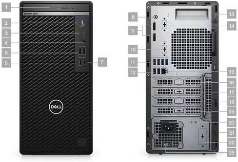 سطح المكتب ديل اوبتيبلكس 5090 MT | كور i5-10500 - محرك الأقراص الصلبة SSD سعة 512 جيجابايت - ذاكرة الوصول العشوائي 16 جيجابايت | 6 مراكز بسرعة 4.5 جيجا هرتز Win 11 Pro Black (متجدد) in Kuwait