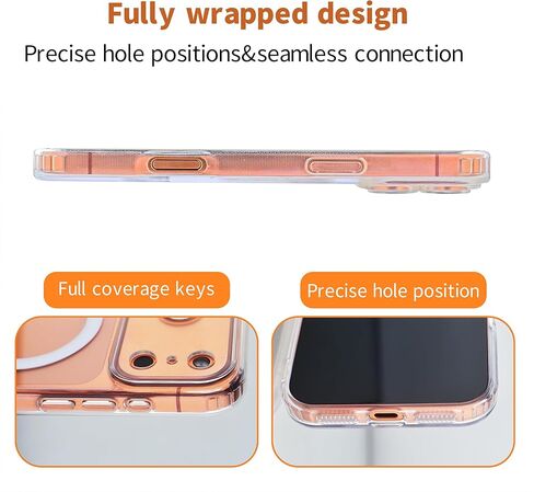 حافظة هاتف iPhone17 Pro Max، واقي كاميرا مدمج، وضوح كريستالي، صلابة من الدرجة العسكرية مضادة للسقوط ومضادة للاصفرار، توافق الشحن اللاسلكي المغناطيسي (شفاف، iPhone 17 Pro Max) in Kuwait