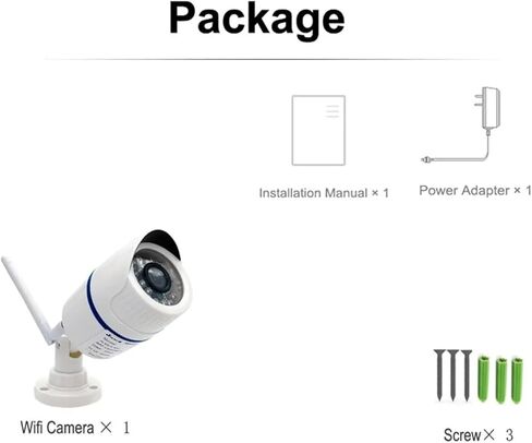 كاميرا IP 5 ميجابكسل 4 ميجابكسل 1080 بكسل واي فاي خارجية CCTV لأمن المنزل كاميرا مراقبة فيديو Ipcam للرؤية الليلية (اللوائح الأوروبية، 1080 بكسل) in Kuwait